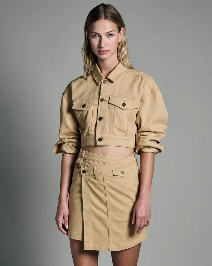 Ksubi Kommand Cargo Skirt Caramel Womens Denim Skirts