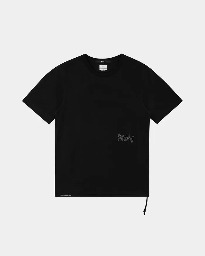 Ksubi Krystal Bling Kash Ss Tee Black Mens TShirts