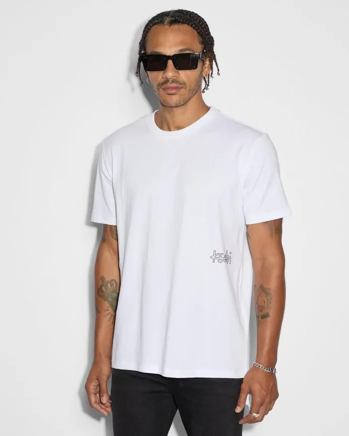 Ksubi Krystal Bling Kash Ss Tee White Mens TShirts
