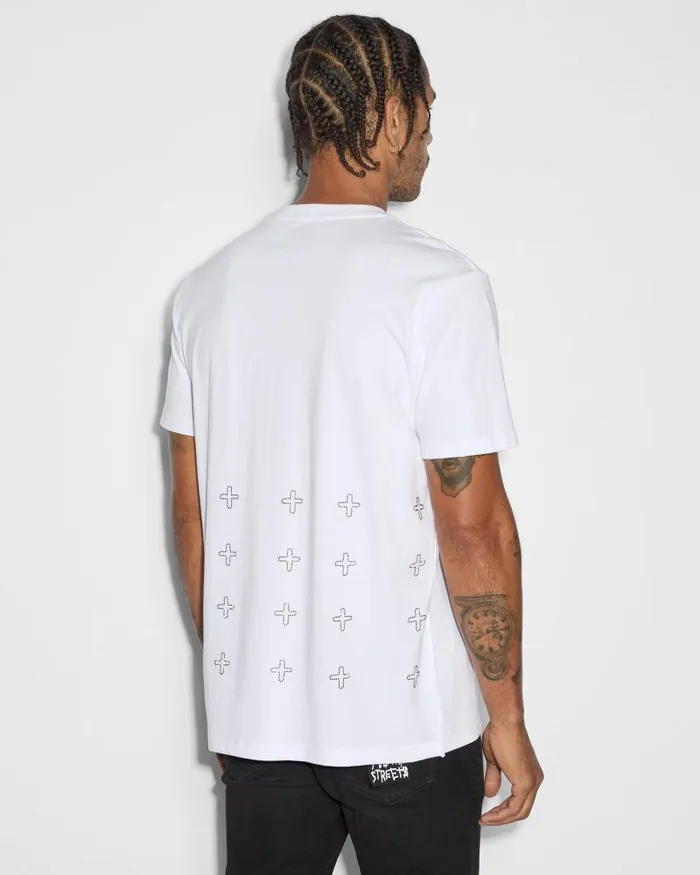 Ksubi Krystal Bling Kash Ss Tee White Mens TShirts
