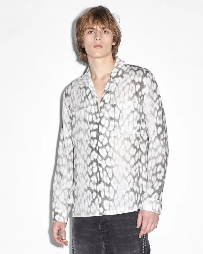 Ksubi Leo Portal Resort Ls Shirt Grey Mens Shirts