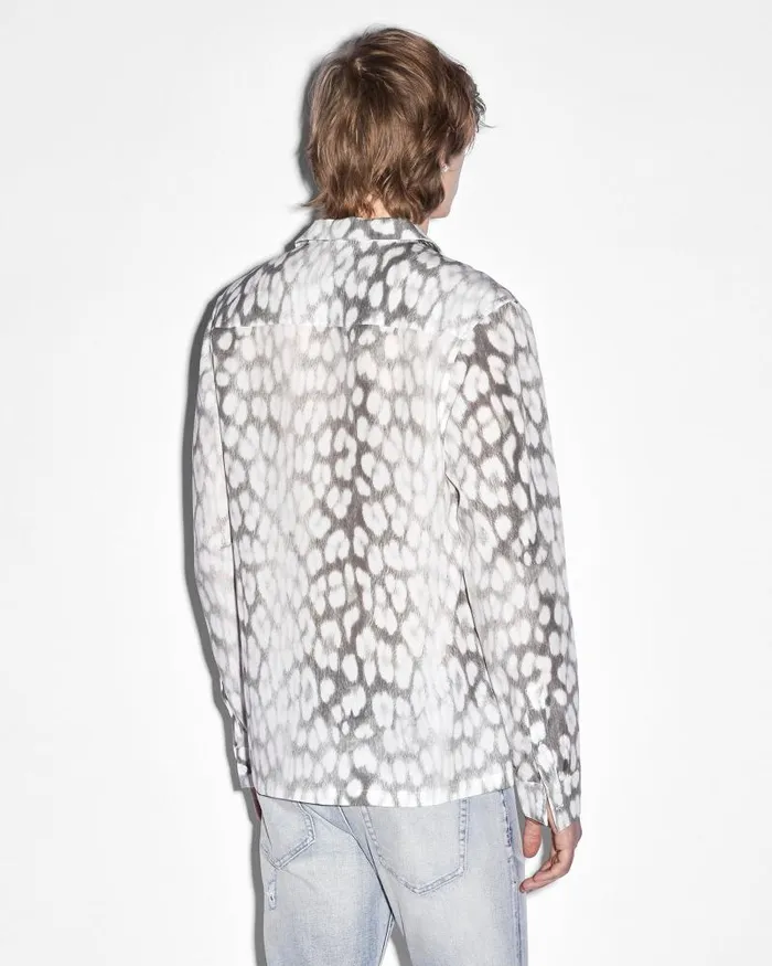Ksubi Leo Portal Resort Ls Shirt Grey Mens Shirts