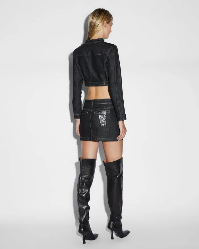 Ksubi Paradigm Crop Jacket Midnight Womens Jackets