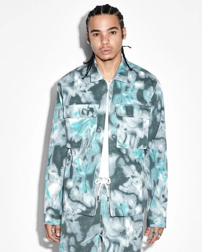 Ksubi Program Ls Shirt Green Dye Mens Shirts