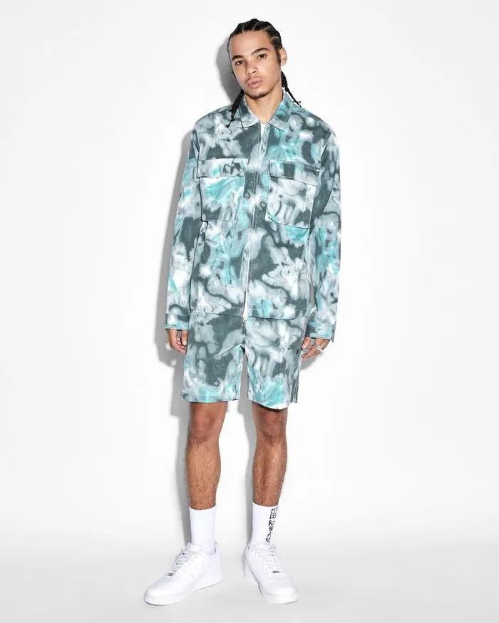 Ksubi Program Ls Shirt Green Dye Mens Shirts