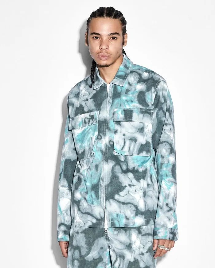 Ksubi Program Ls Shirt Green Dye Mens Shirts
