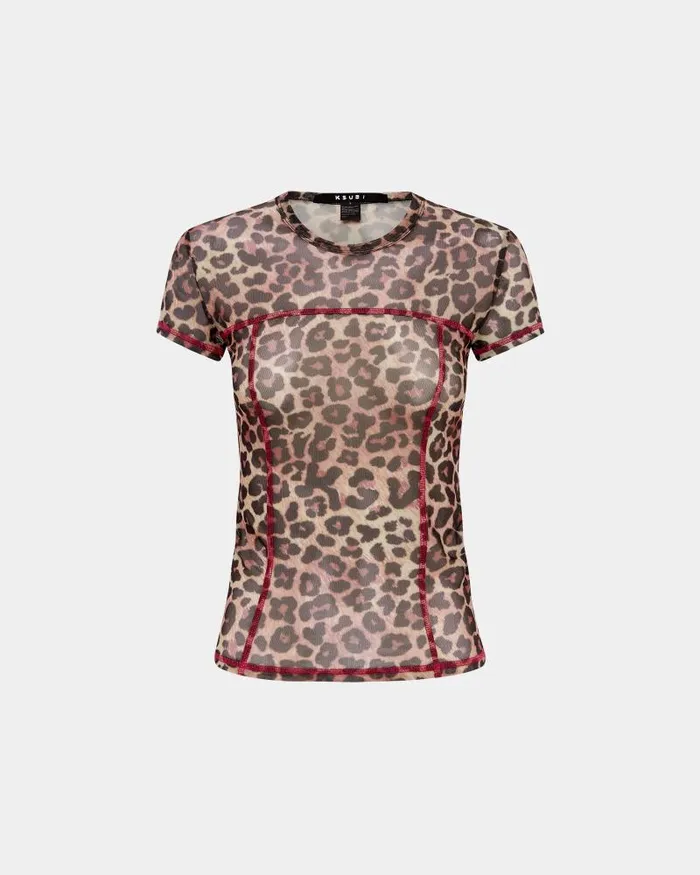 Ksubi Rampant Mesh Ss Tee Multi Womens Tops