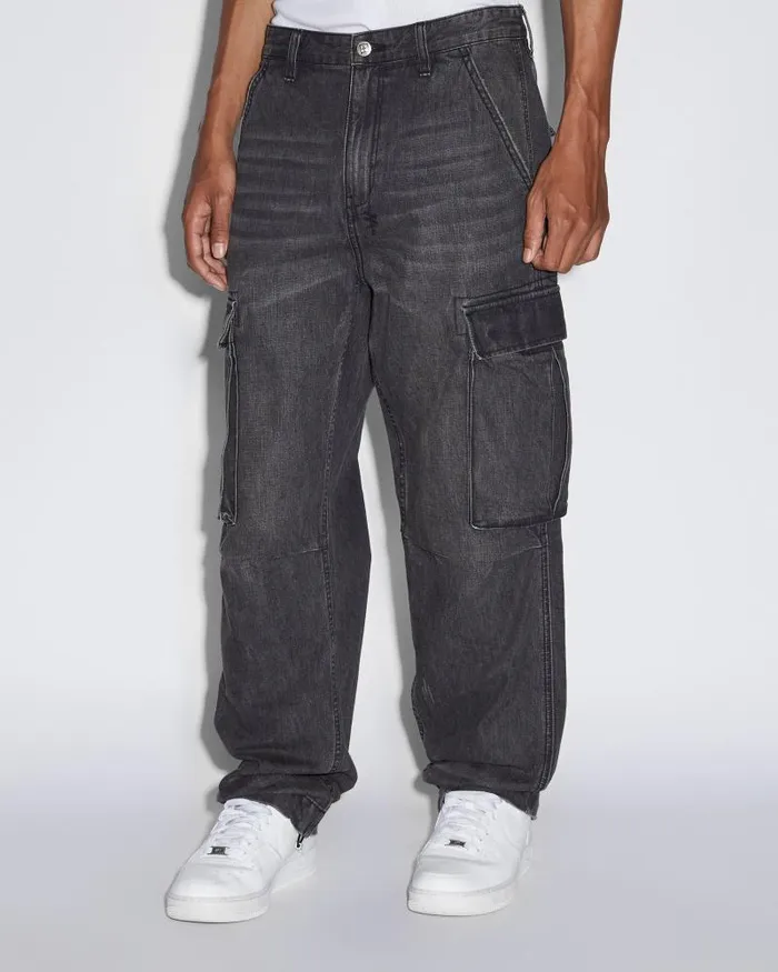 Ksubi Riot Cargo Pant Faded Black Mens Pants