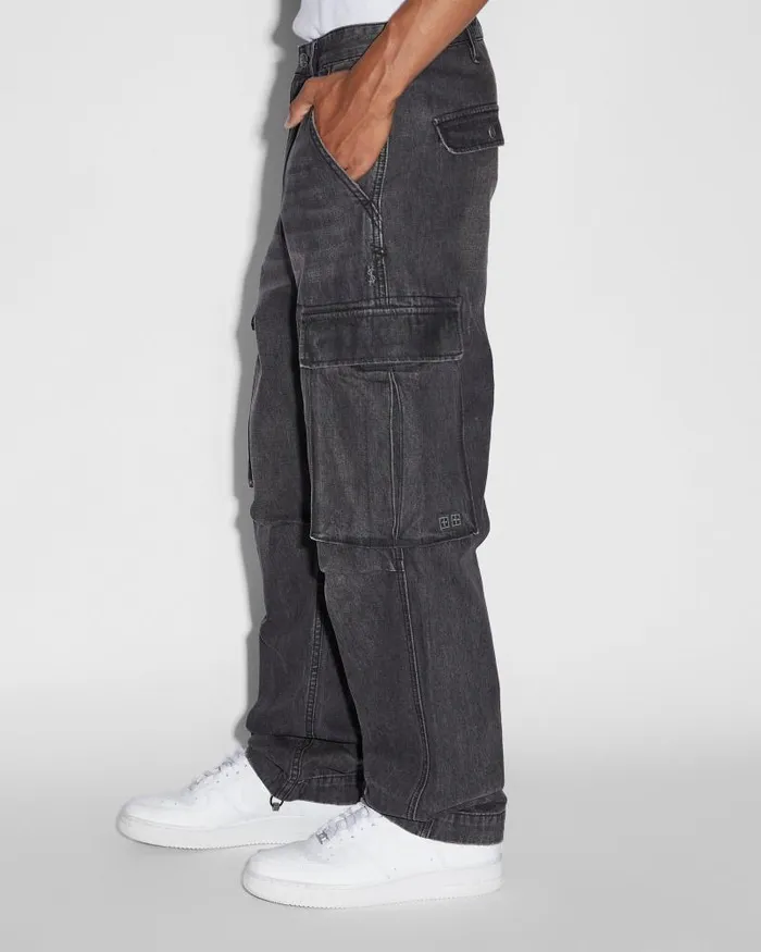 Ksubi Riot Cargo Pant Faded Black Mens Pants
