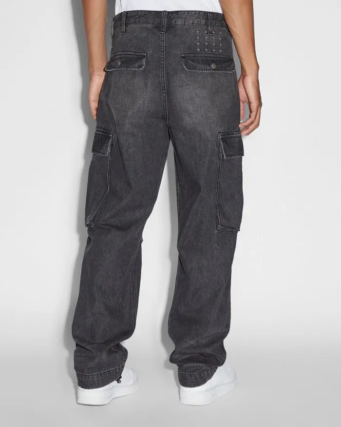 Ksubi Riot Cargo Pant Faded Black Mens Pants