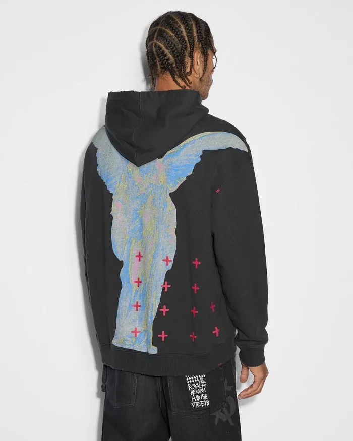 Ksubi Sinners Biggie Hoodie Acid Black Mens Sweats