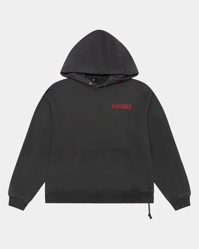 Ksubi Sinners Biggie Hoodie Acid Black Mens Sweats
