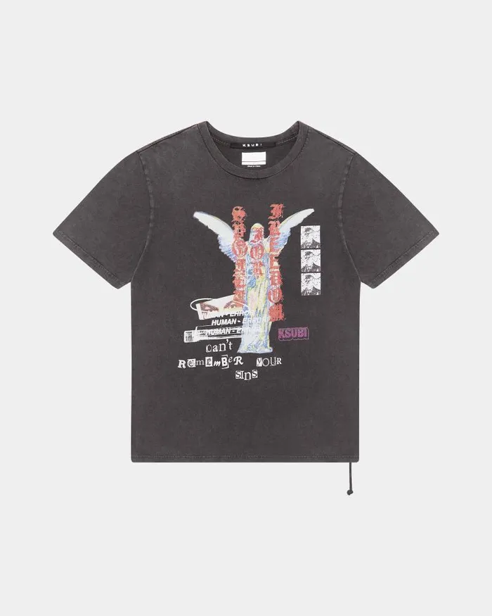 Ksubi Sinners Kash Ss Tee Acid Black Mens TShirts