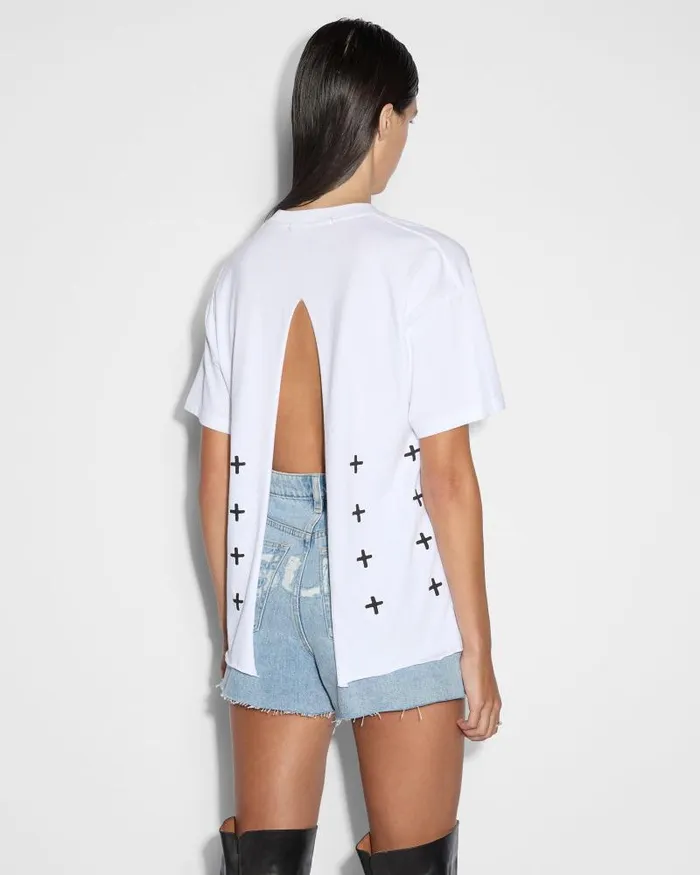 Ksubi Sott Og Ss Tee Sliced White Womens Tops