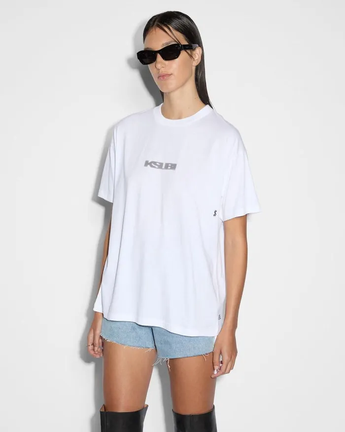 Ksubi Sott Og Ss Tee Sliced White Womens Tops