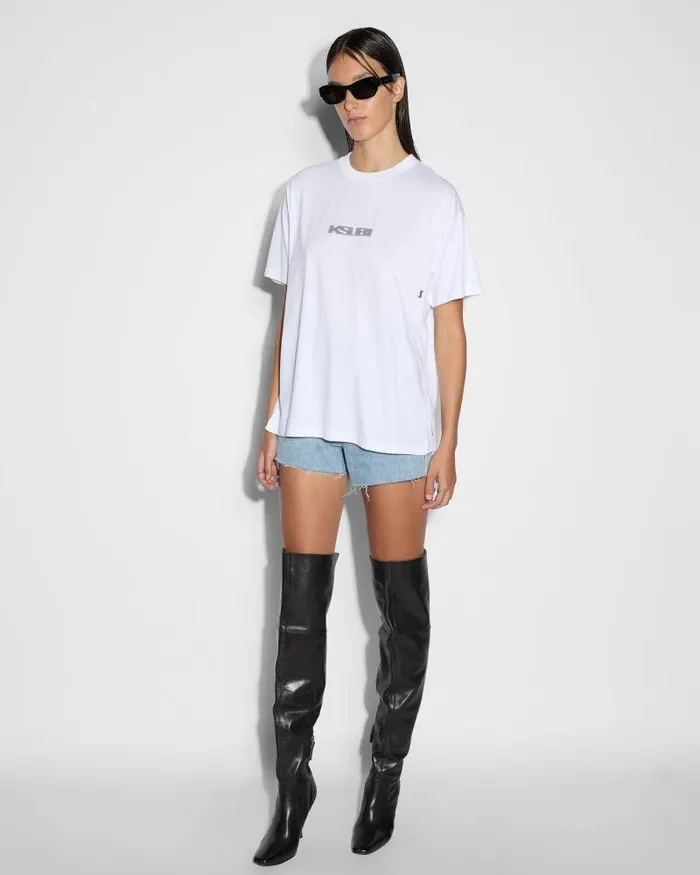 Ksubi Sott Og Ss Tee Sliced White Womens Tops