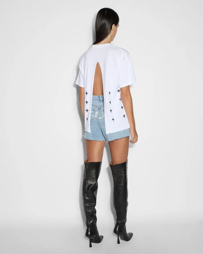 Ksubi Sott Og Ss Tee Sliced White Womens Tops