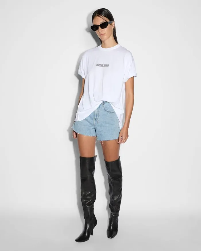 Ksubi Sott Og Ss Tee Sliced White Womens Tops