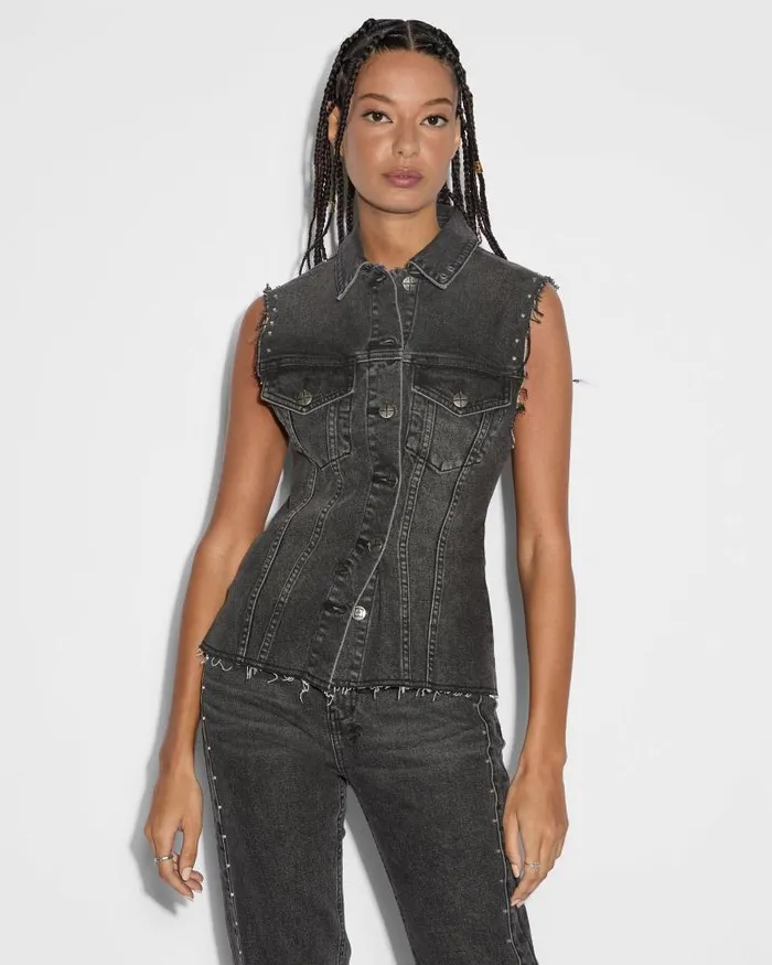 Ksubi Spark Vest Lovestruck Womens Tops