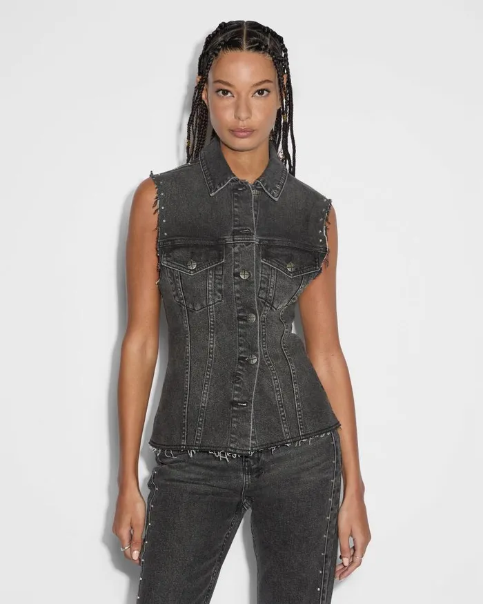 Ksubi Spark Vest Lovestruck Womens Tops