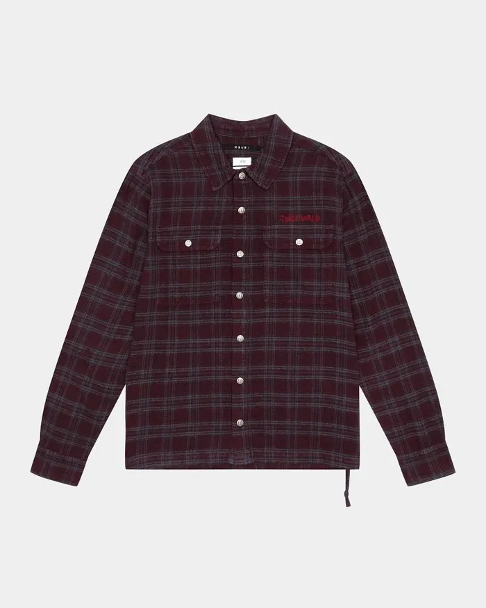 Ksubi Spliced 999 Ls Shirt Half Tone Mens Shirts