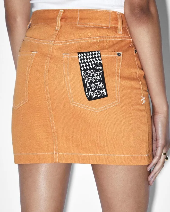 Ksubi Super X Mini Flame Womens Denim Skirts