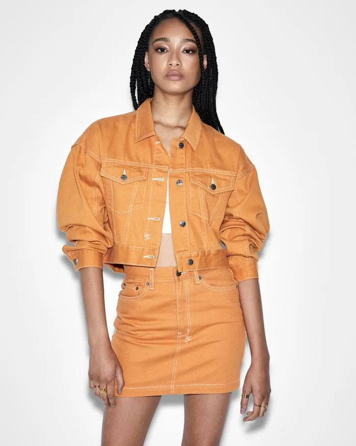 Ksubi Super X Mini Flame Womens Denim Skirts