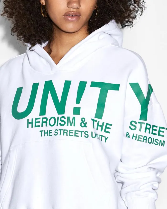 Ksubi Unity Slouch Hoodie White Womens Sweats