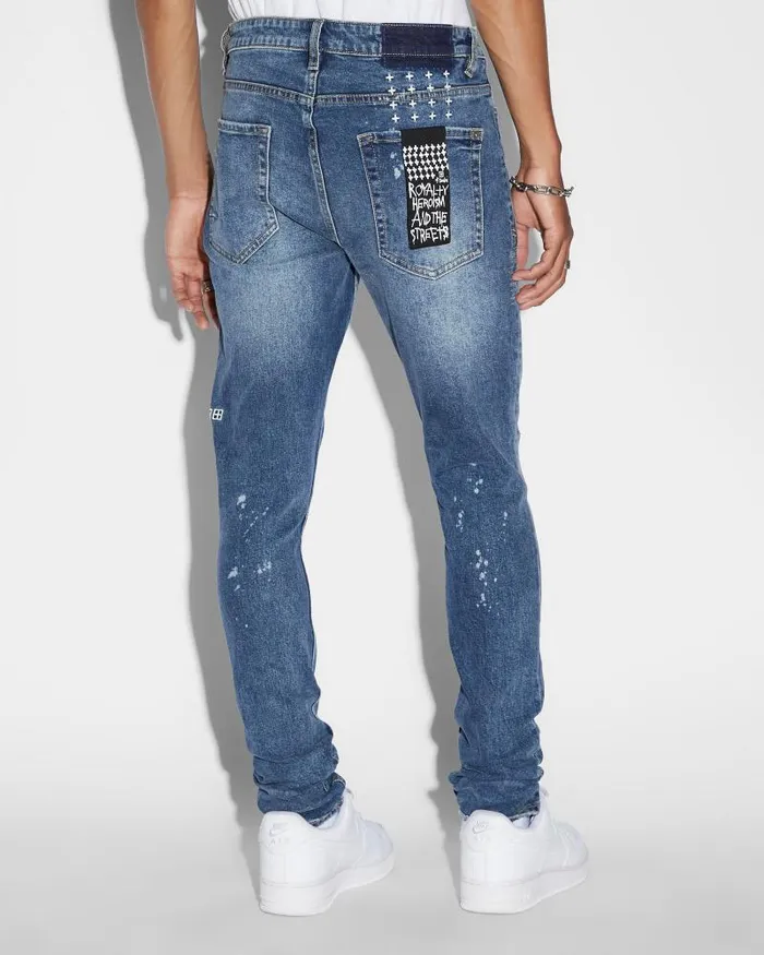 Ksubi Van Winkle Kulture Trashed Mens Skinny