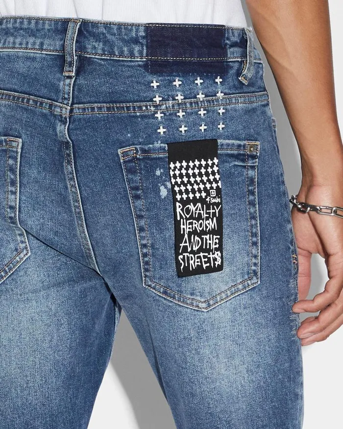 Ksubi Van Winkle Kulture Trashed Mens Skinny