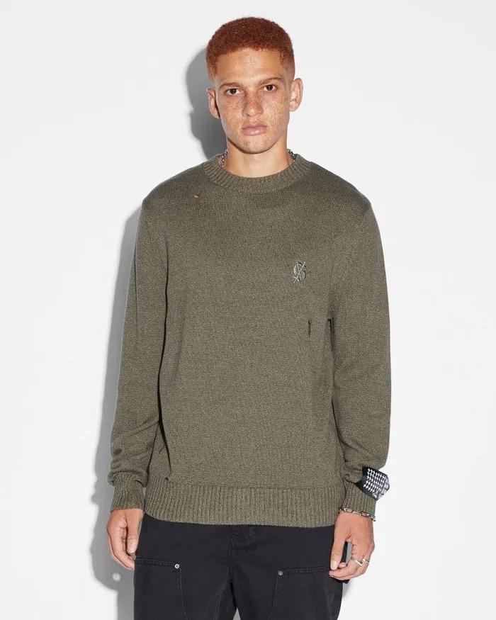 Ksubi Vintage Dollar Knit Crew Surplus Mens Knits