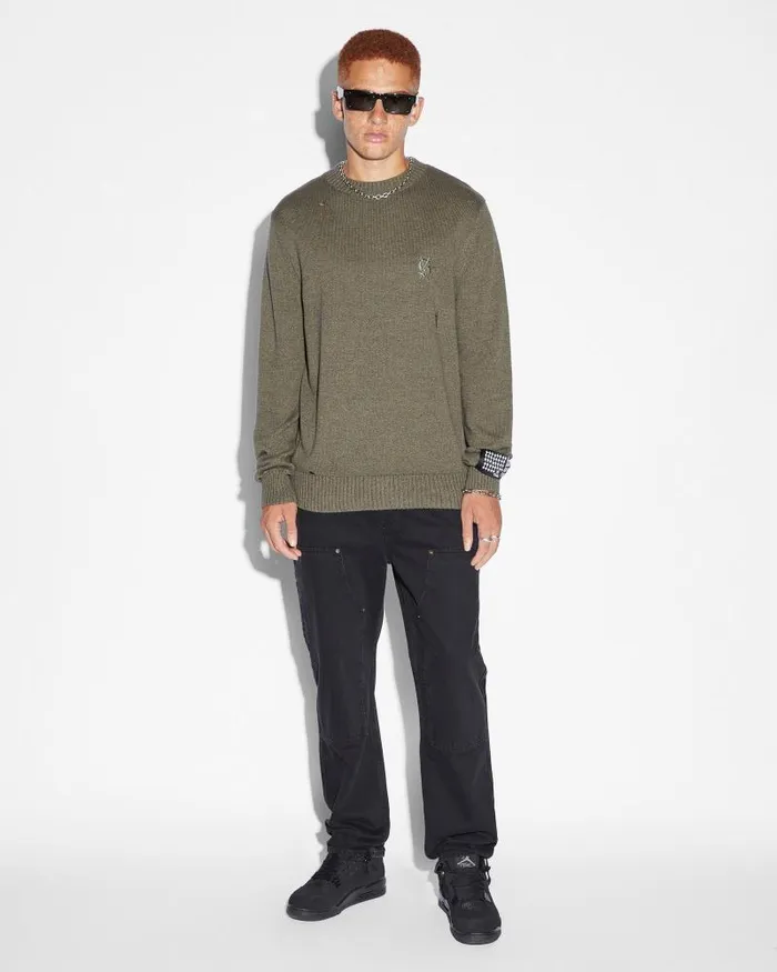 Ksubi Vintage Dollar Knit Crew Surplus Mens Knits