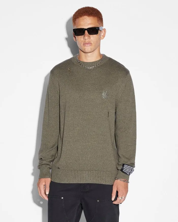 Ksubi Vintage Dollar Knit Crew Surplus Mens Knits