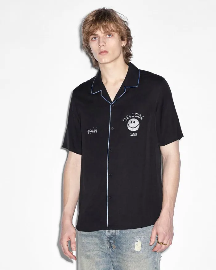 Ksubi Zine Resort Ss Shirt Black Mens Shirts