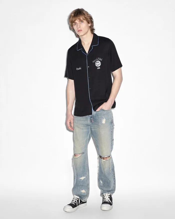 Ksubi Zine Resort Ss Shirt Black Mens Shirts