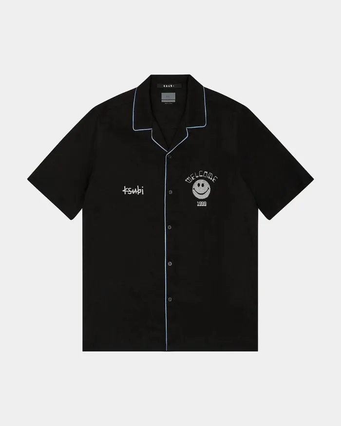Ksubi Zine Resort Ss Shirt Black Mens Shirts