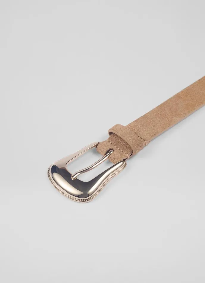 LKBennett Belts Women Jonie Tan Western Style Buckle Belt