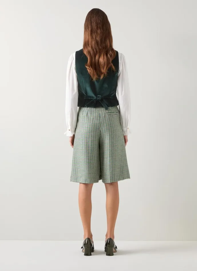 LKBennett Coats and Jackets Women Ami Green Velvet Waistcoat LKBennett Coats and Jackets Women Ami Green Velvet Waistcoat