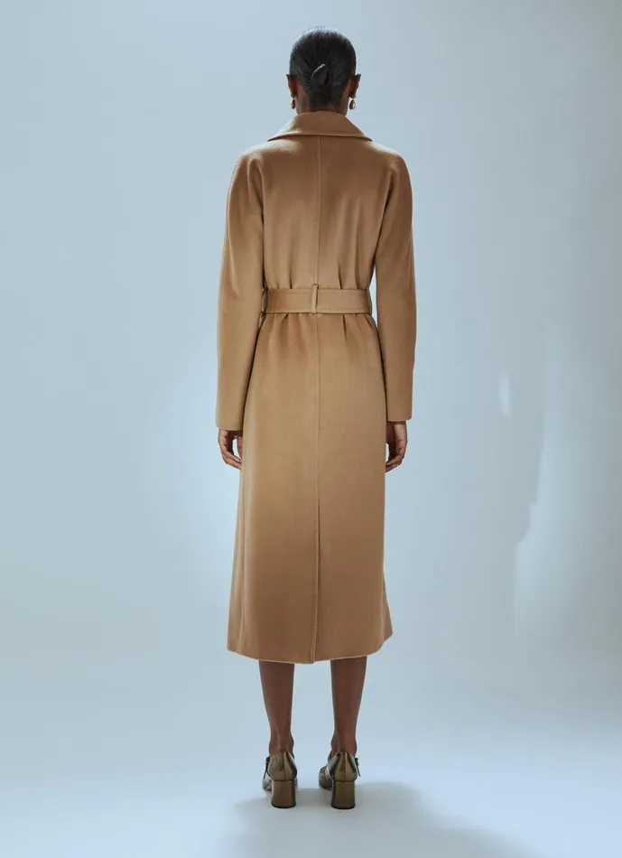 LKBennett Coats and Jackets Women Frances Camel Maxi Wool Coat LKBennett Coats and Jackets Women Frances Camel Maxi Wool Coat