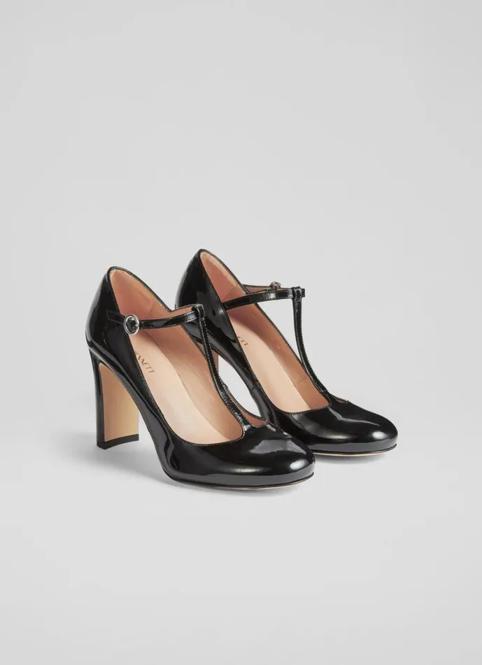 LKBennett Court Shoes Women Annalise Black Patent Leather TBar Mary Jane Shoes LKBennett Court Shoes Women Annalise Black Patent Leather TBar Mary Jane Shoes