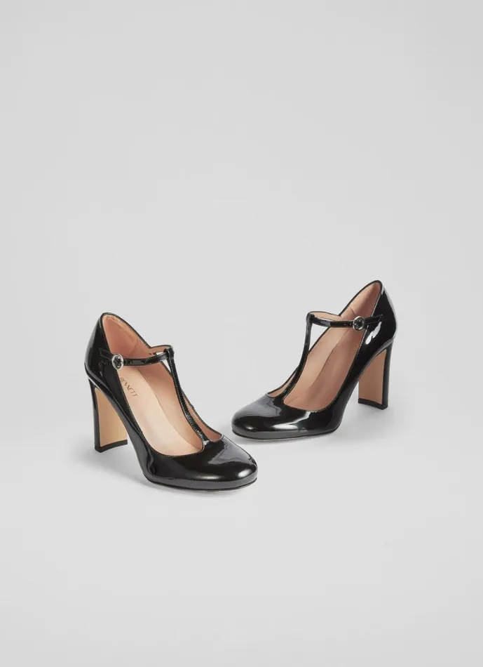 LKBennett Court Shoes Women Annalise Black Patent Leather TBar Mary Jane Shoes LKBennett Court Shoes Women Annalise Black Patent Leather TBar Mary Jane Shoes