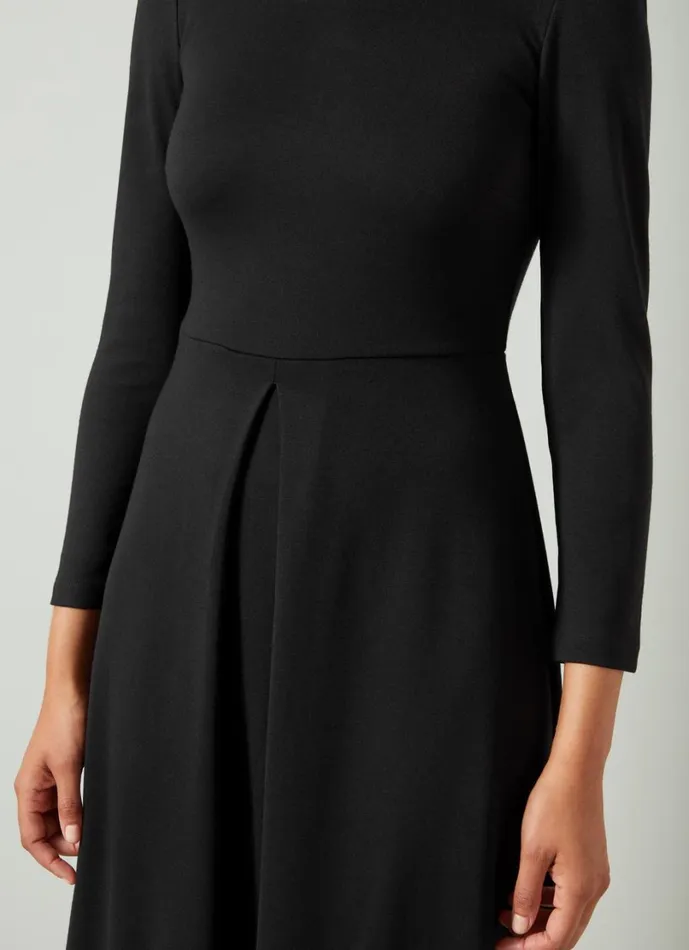 LKBennett Dresses Women Maria Black Jersey LENZING ECOVERO Fit And Flare Dress LKBennett Dresses Women Maria Black Jersey LENZING ECOVERO Fit And Flare Dress