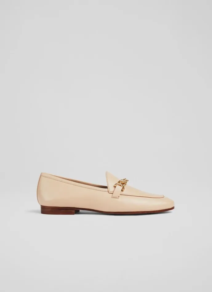 LKBennett Flats Women Adalynn Latte Leather Snaffle Loafers