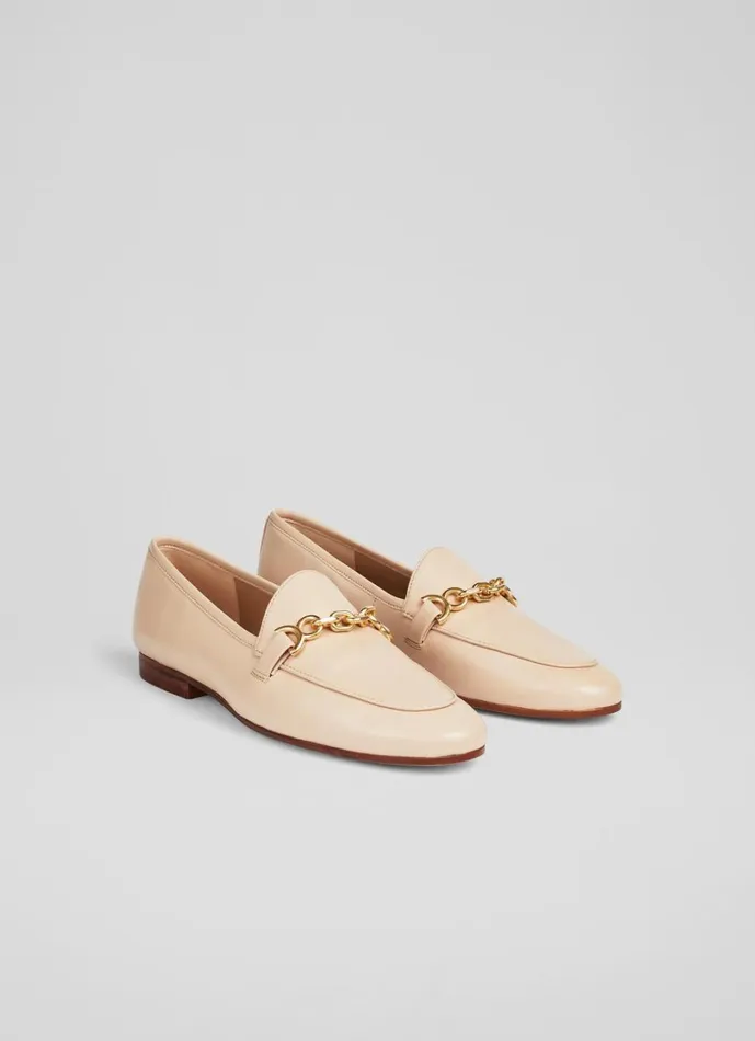 LKBennett Flats Women Adalynn Latte Leather Snaffle Loafers