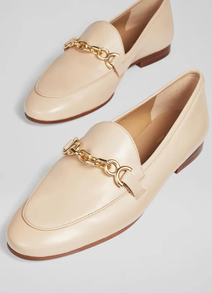 LKBennett Flats Women Adalynn Latte Leather Snaffle Loafers