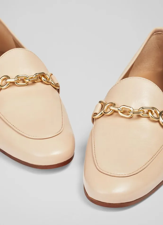 LKBennett Flats Women Adalynn Latte Leather Snaffle Loafers
