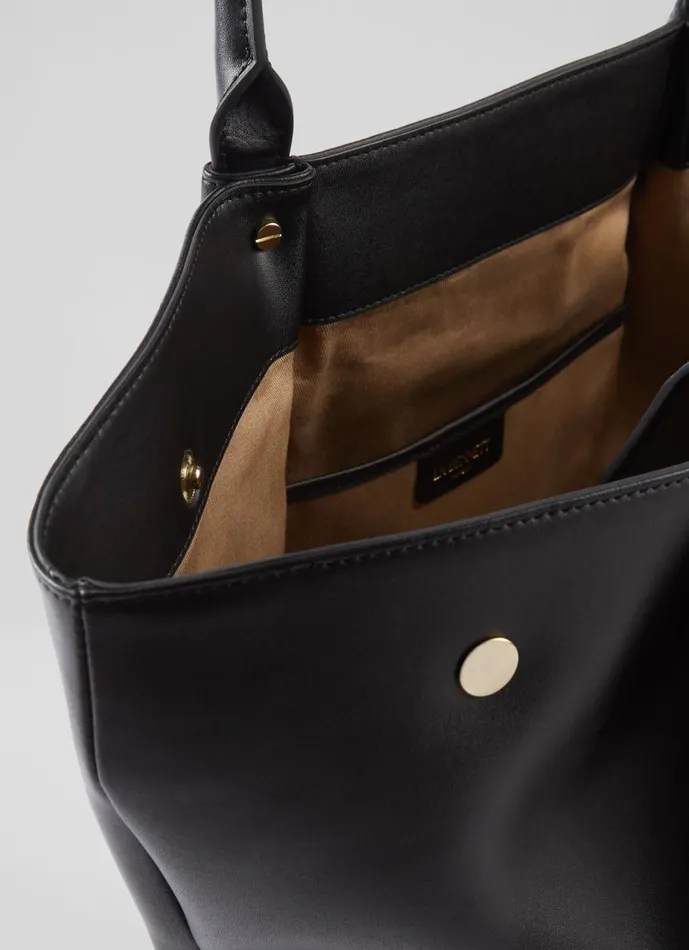 LKBennett Tote Bags Women Otello Black Lock Tote Bag LKBennett Tote Bags Women Otello Black Lock Tote Bag