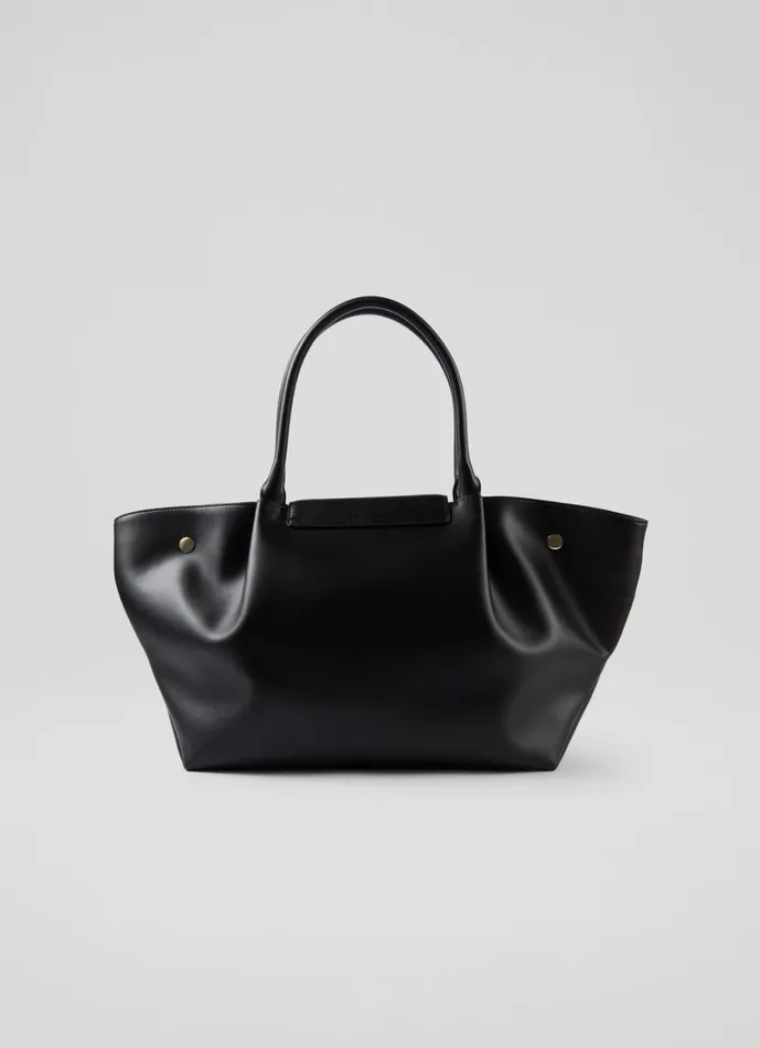 LKBennett Tote Bags Women Otello Black Lock Tote Bag LKBennett Tote Bags Women Otello Black Lock Tote Bag