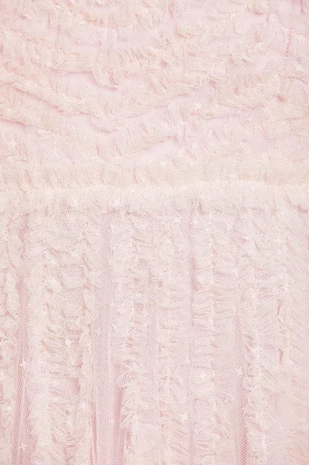 La Vie En Rose Round Neck Gown Pink Women Needle and Thread Dresses