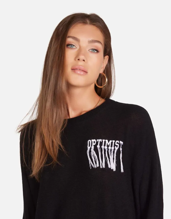 Ladona Optimist Butterflies Black Women039s Lauren Moshi Sweaters and Knits